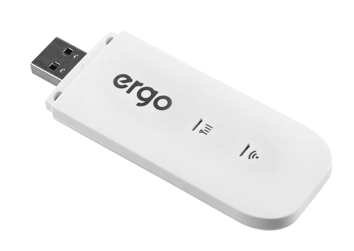 LTE USB Wi-Fi роутер ERGO 3G 4G білий