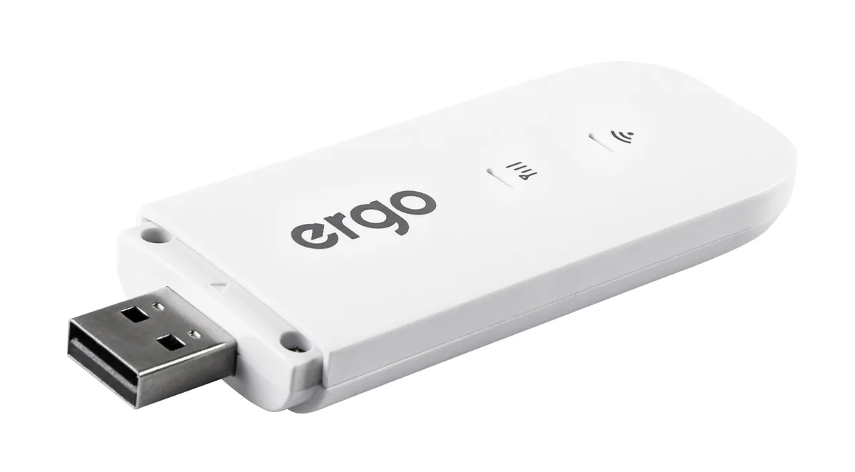 LTE USB Wi-Fi роутер ERGO 3G 4G білий