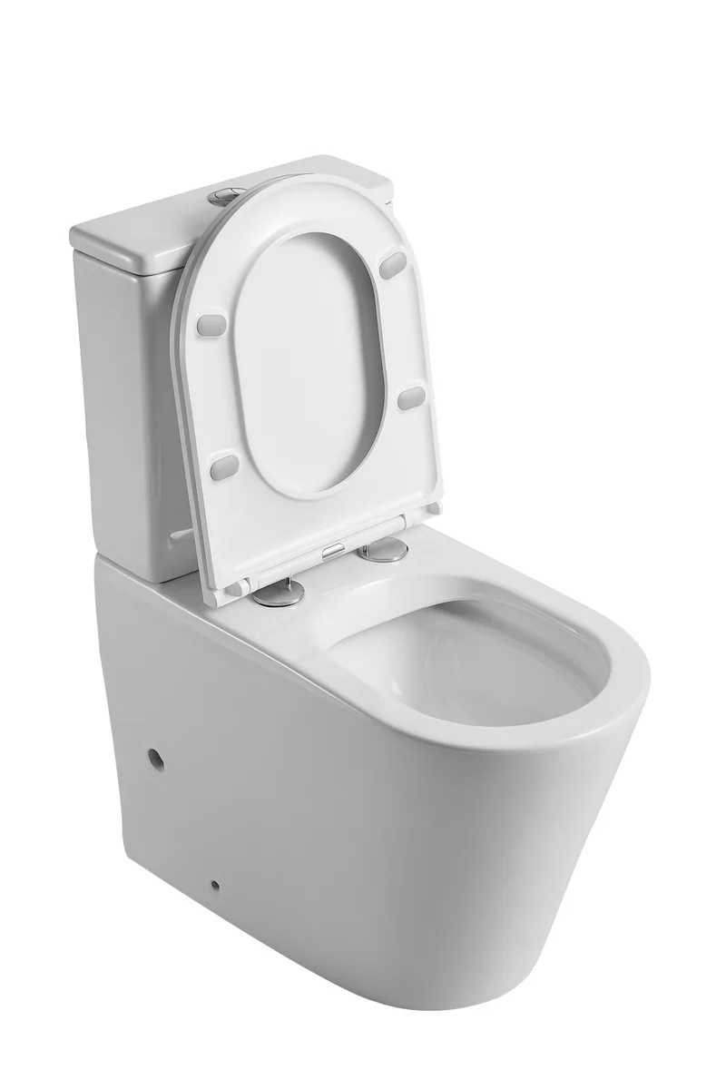Унітаз-компакт MIXXUS PREMIUM санітарна порцеляна 390х670х880 мм білий RIMLESS