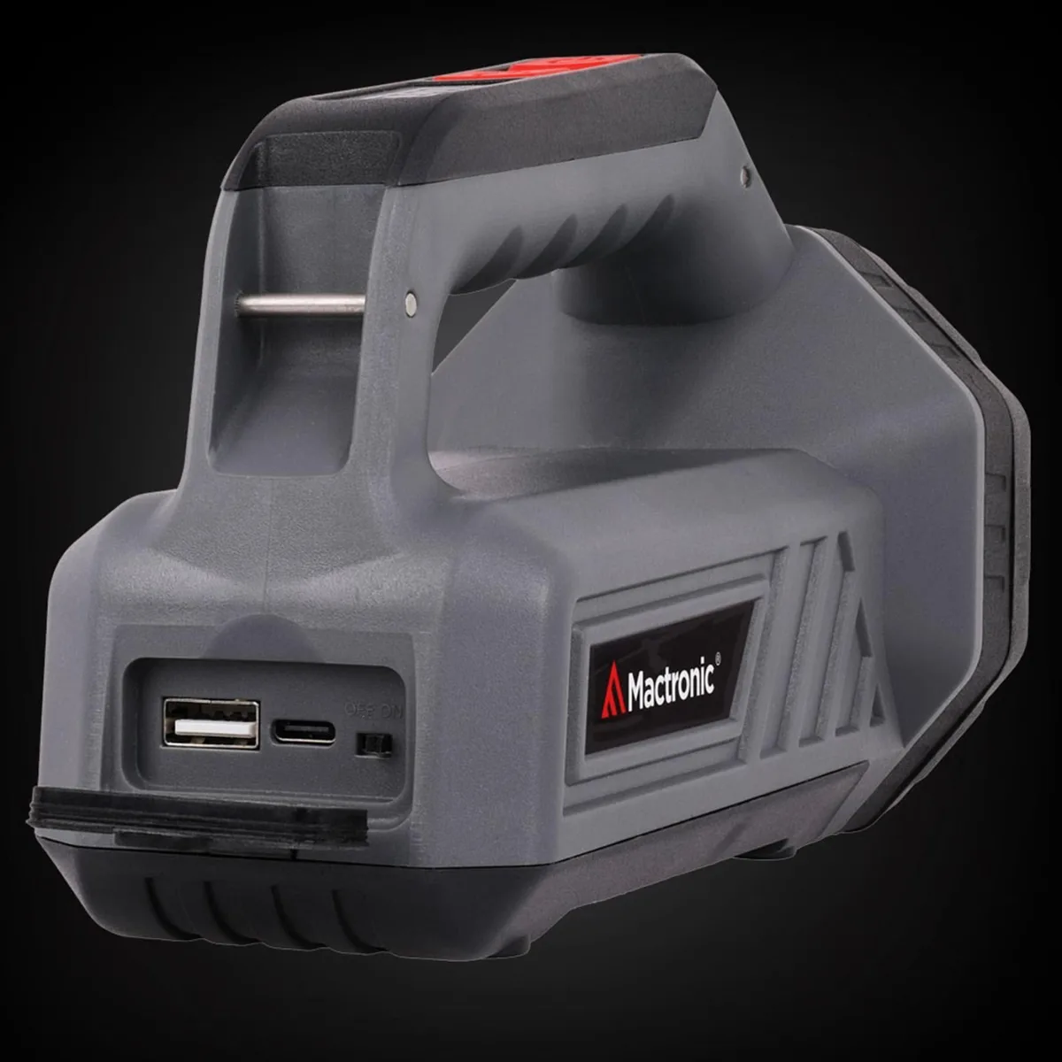Пошуковий ліхтар Mactronic 1800 Лм сірий алюміній 189х121х98 мм