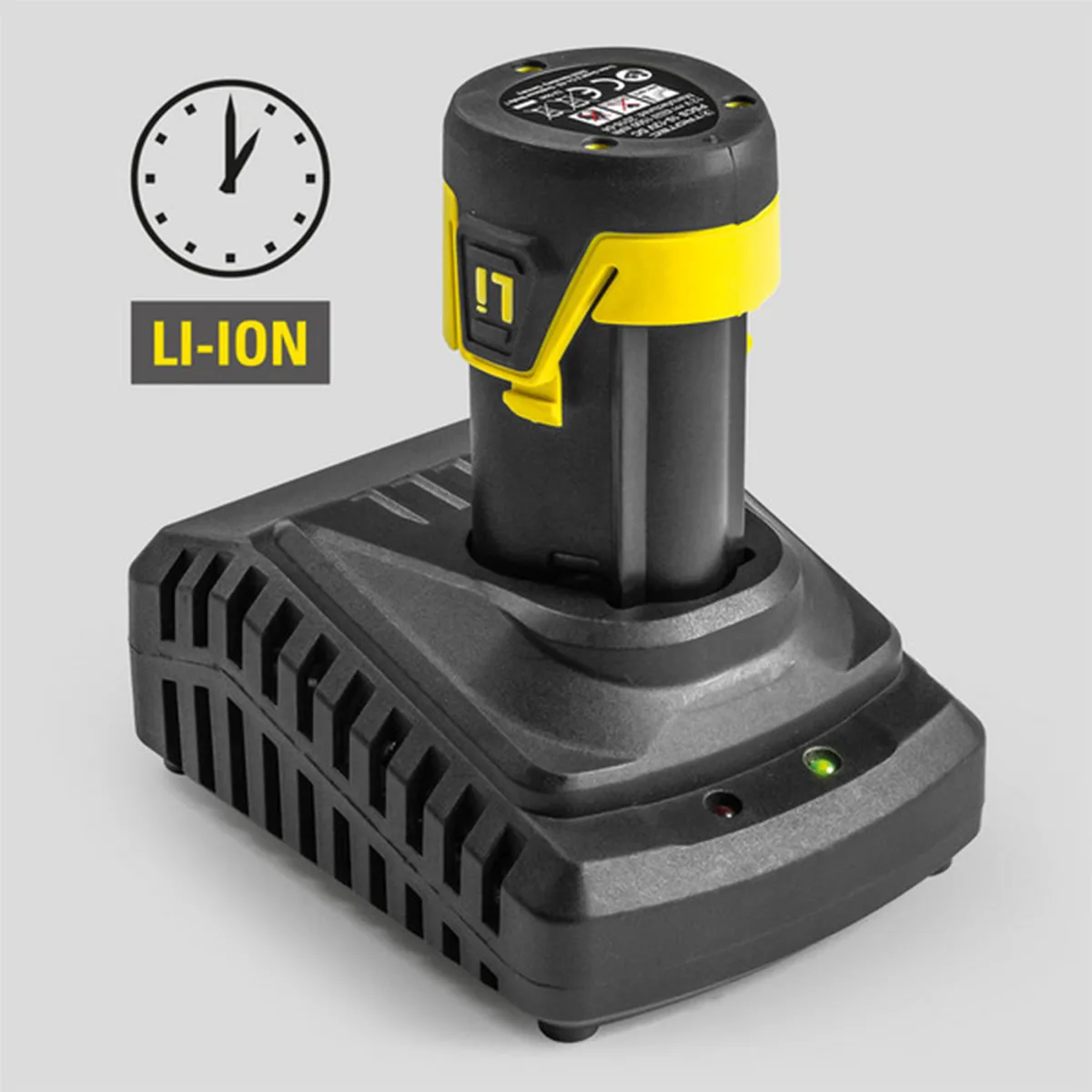 Акумуляторний дриль-шурупокрут Trotec 12V 2Ah жовтий з кейсом