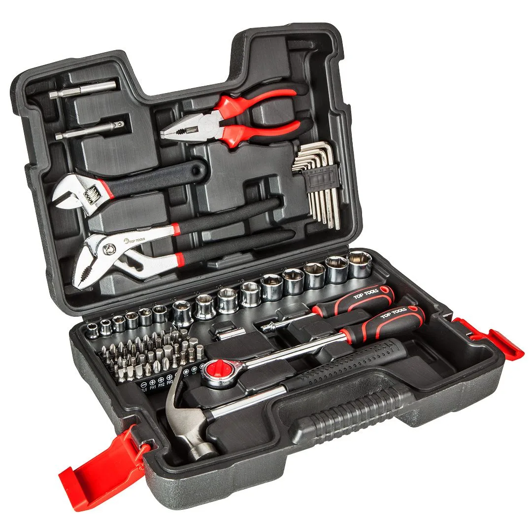 Набір інструментів Top Tools, 1/2", 1/4", універсальний, 81шт