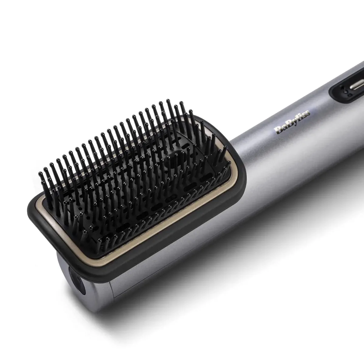 Фен-щетка Babyliss Лимитированная Серия SilverGold, 1600Вт, 4 режима, ионизация, холодный обдув, керамическое покрытие, серый