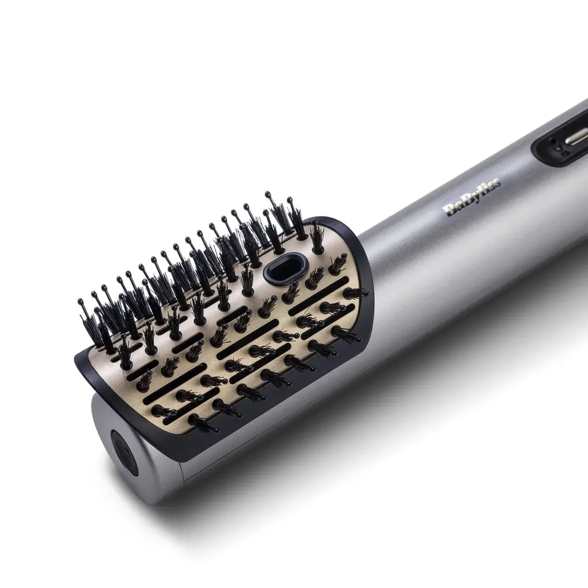 Фен-щетка Babyliss Лимитированная Серия SilverGold, 1600Вт, 4 режима, ионизация, холодный обдув, керамическое покрытие, серый