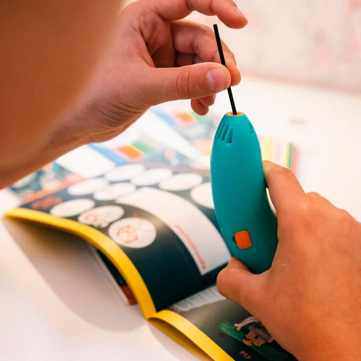 Набір стрижнів 3Doodler Start PLA 75 шт зелений жовтий рожевий