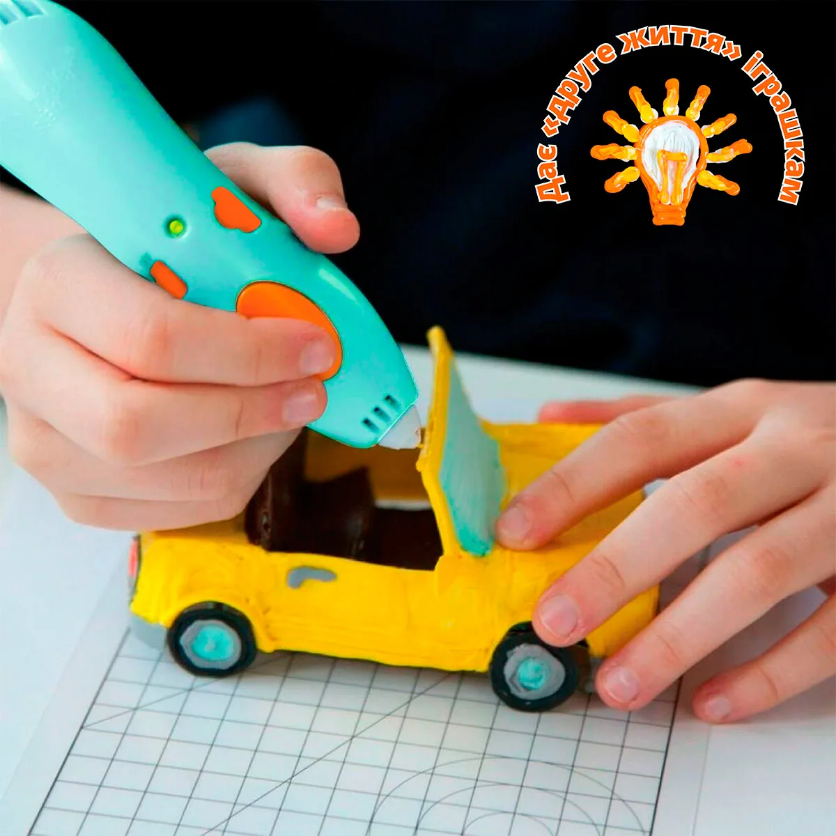 Набір стрижнів 3Doodler Start PLA 75 шт зелений жовтий рожевий