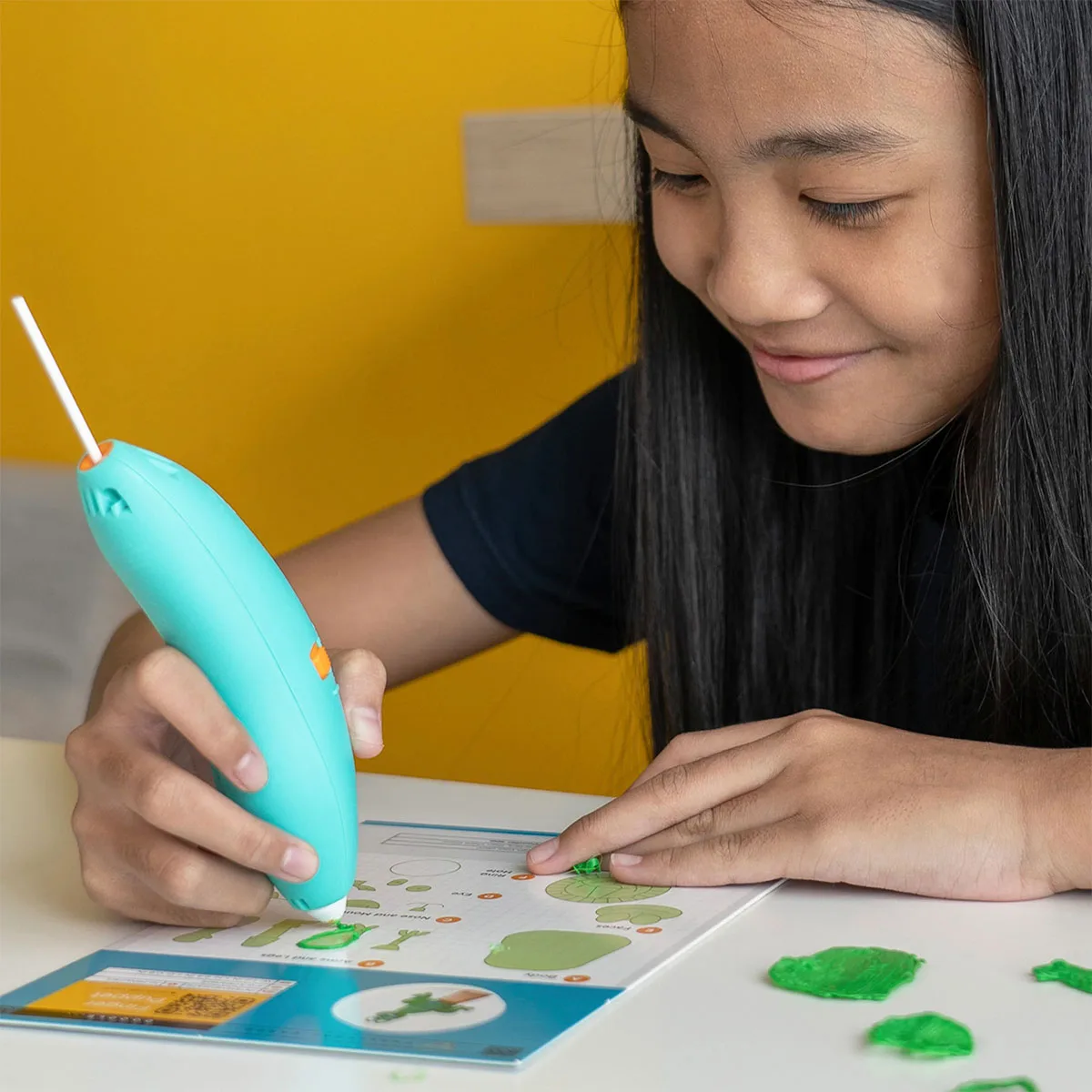 Набір стрижнів 3Doodler Start PLA 75 шт зелений жовтий рожевий