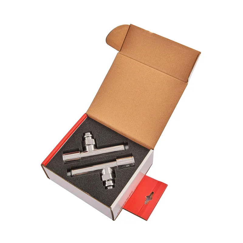 Комплект кранів 1/2'' KR.SET.533 хромований сталевий для рушникосушки