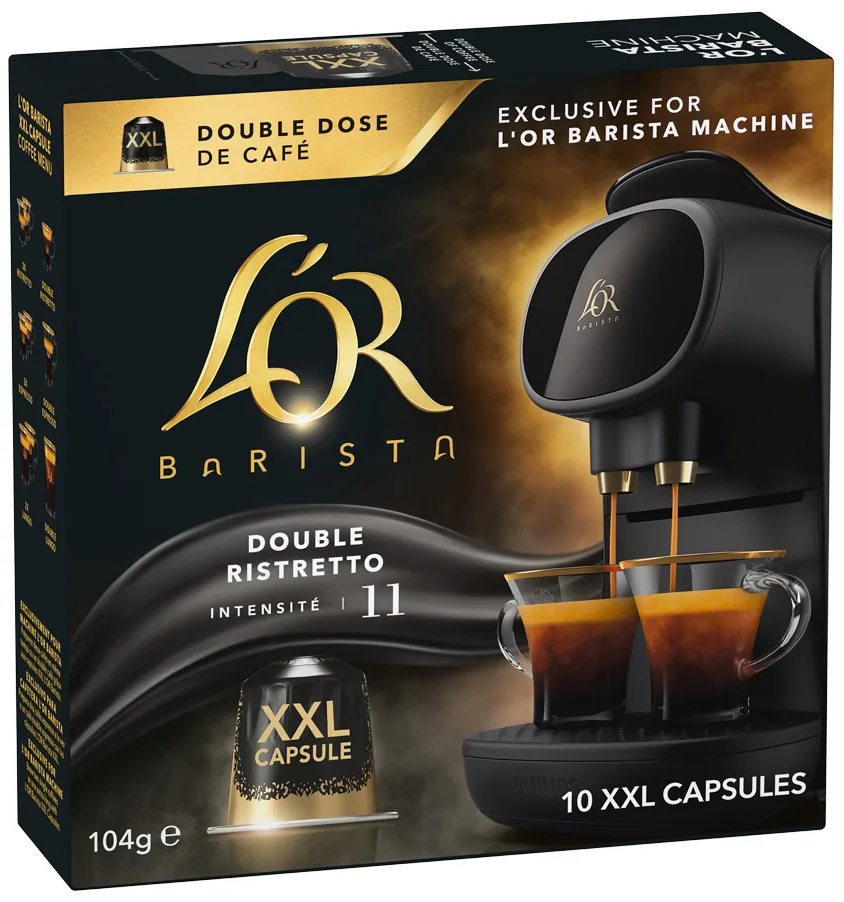 Кава L'OR Barista Double Ristretto капсули 10 шт XXL арабіка Nespresso