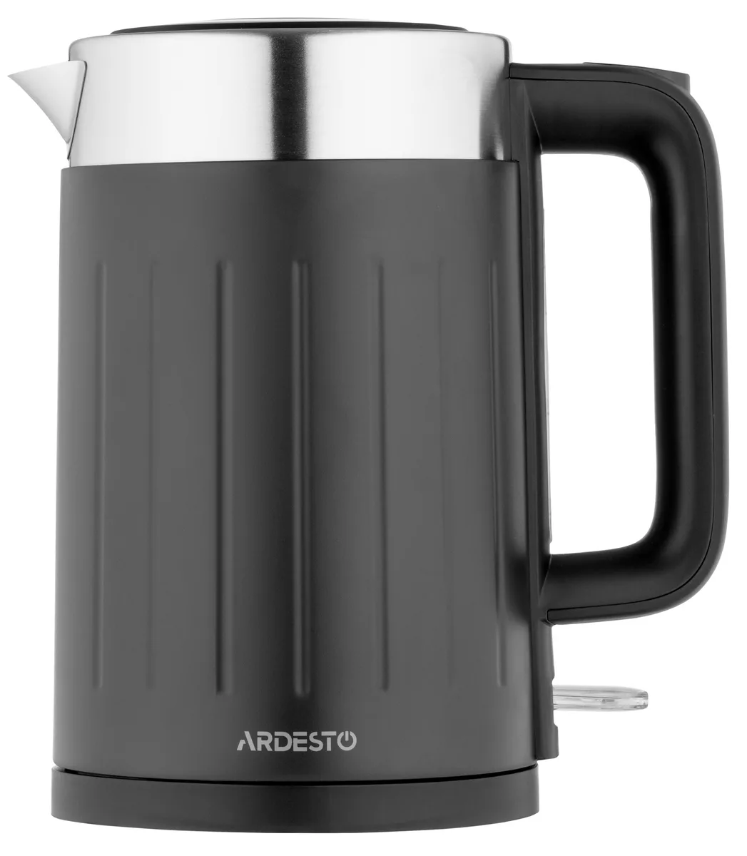Электрочайник ARDESTO 17л, Strix, с двойными стенками, черный матовый финиш