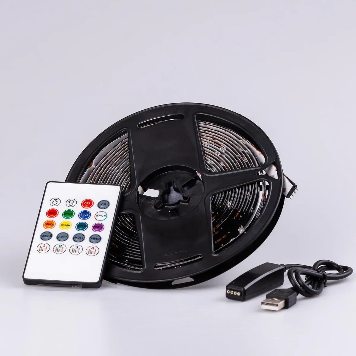 Світлодіодна стрічка 5 м RGB водостійка з пультом 150 LED 220 В