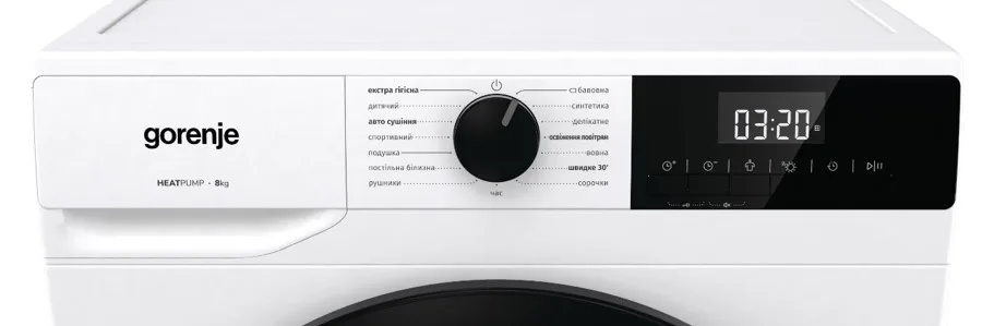 Сушильна машина Gorenje Конденсаційна 8 кг 59,5х84,5х55 см Білий