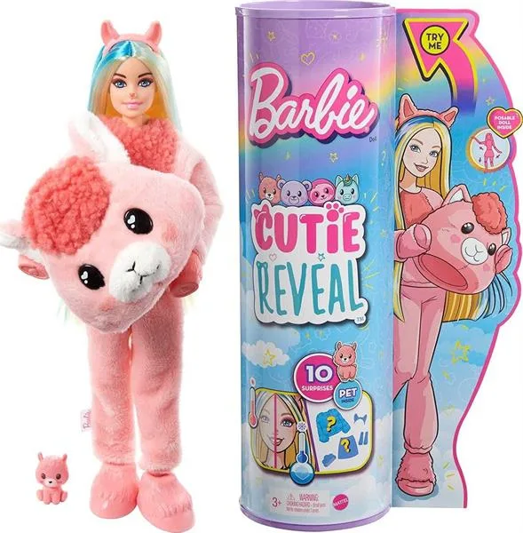 Лялька Barbie 29 см Різнокольорова з сюрпризами та зміною кольору