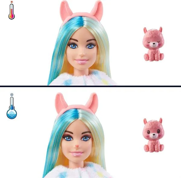 Лялька Barbie 29 см Різнокольорова з сюрпризами та зміною кольору
