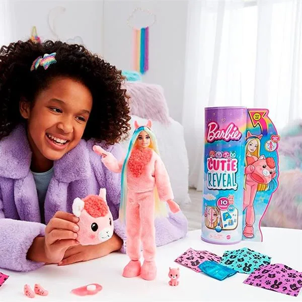 Лялька Barbie 29 см Різнокольорова з сюрпризами та зміною кольору