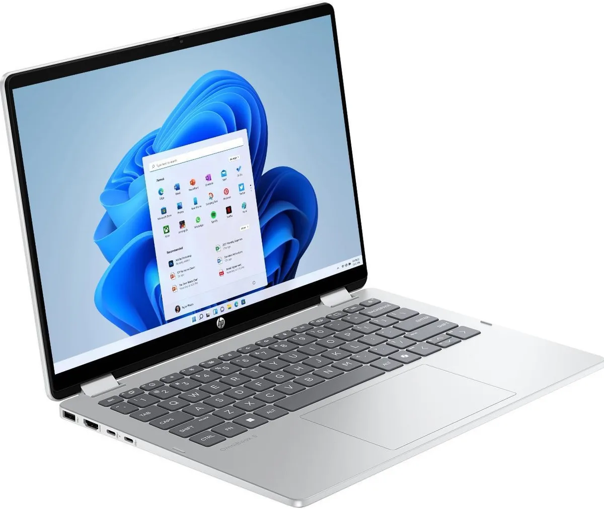 Ноутбук HP OmniBook 5 Flip x360 14" WUXGA IPS Touch, Intel 7-150U, 24GB, F1TB, UMA, DOS, сріблястий