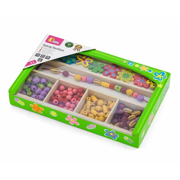 Набір для створення прикрас Viga Toys дерев'яний 25х16х4 см різнокольоровий