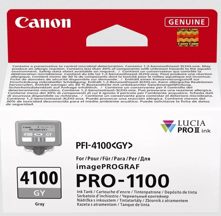 Картридж струменевий Canon PFI-4100 imagePROGRAF PRO-1100 Gray