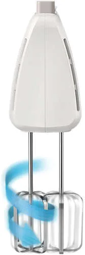 Ручний міксер Philips Daily Collection 300Вт з двома насадками та турборежимом, білий.