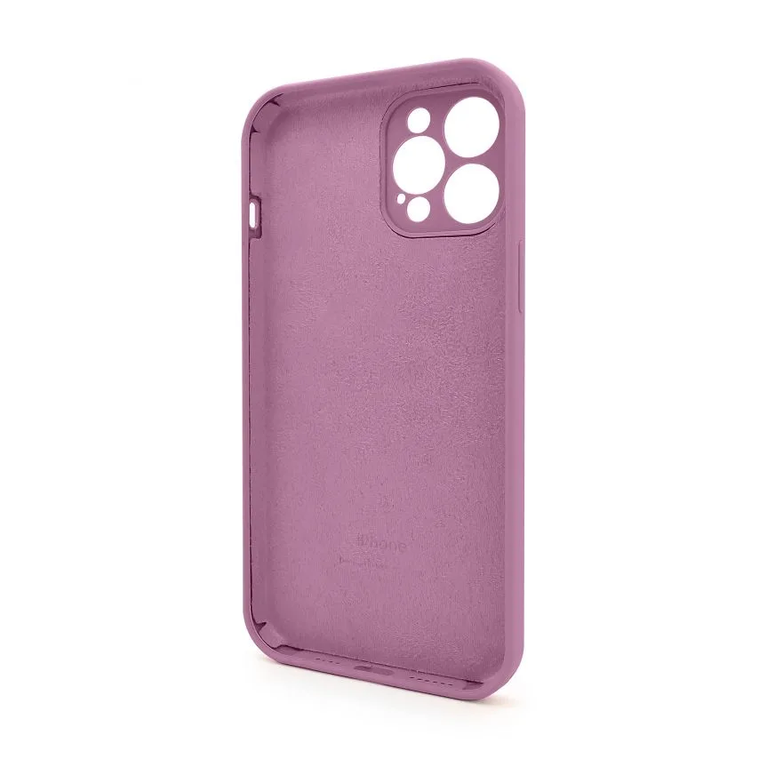 Чохол силіконовий для смартфона Apple 12 Pro Max бордовий закрита камера