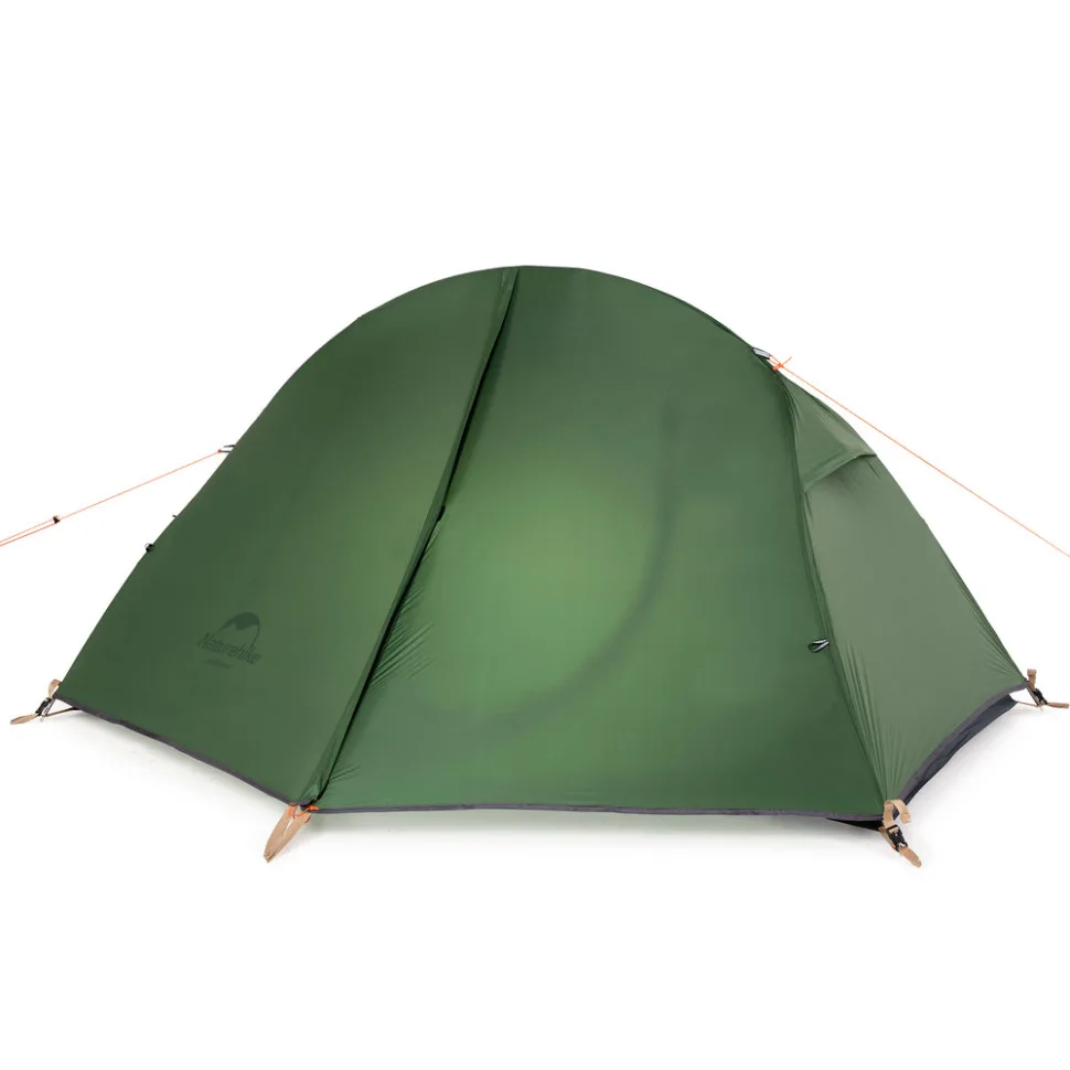 Намет надлегкий одномісний Naturehike 210T 205х(95+60)х110 см темно-зелений