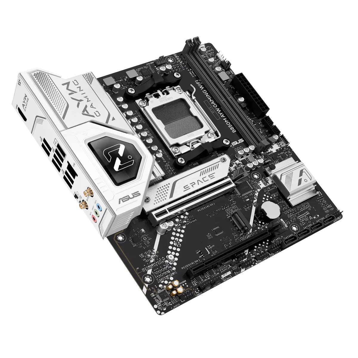 Материнcька плата ASUS B850M AYW GAMING WIFI sAM5 B850 2xDDR5 M.2 HDMI Wi-Fi BT mATX