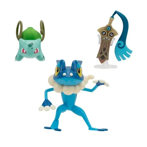 Набір фігурок Pokemon Хонедж Бульбазавр Фрогадир для дітей 3 фігурки ігрова колекція покемонів