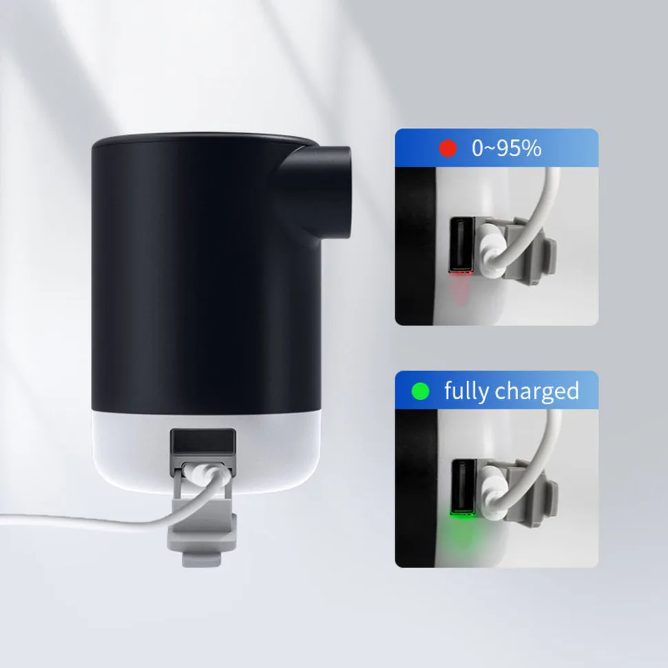 Насос-ліхтар Powerbank Flextail ABS 5х5х8 см Білий