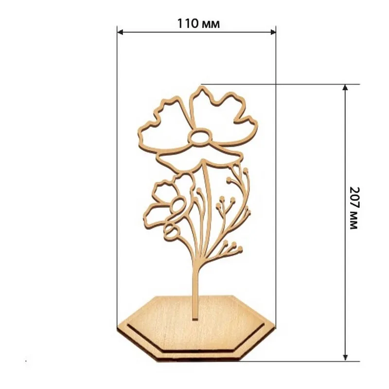 Набір для вітражного живопису Fabrika Decoru MDF 30х40 см Прозорий