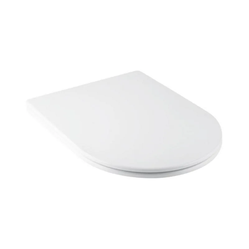 Сидіння для унітаза з мікроліфтом Qtap Slim 365х460х35 мм дюропласт біле