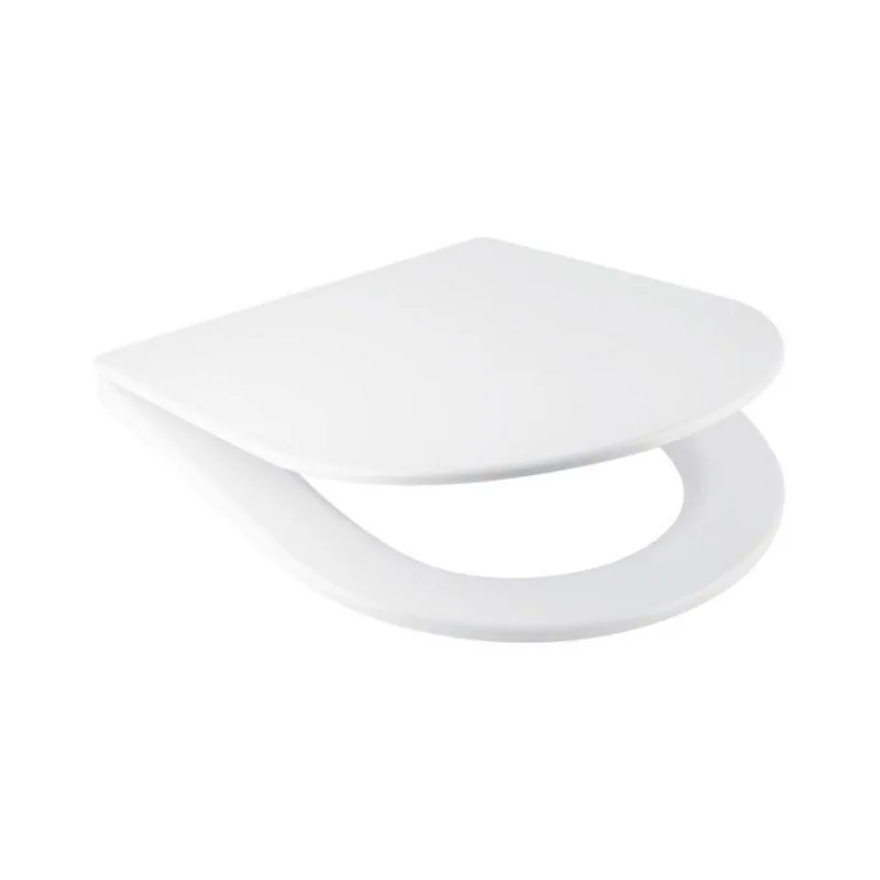 Сидіння для унітаза з мікроліфтом Qtap Slim 365х460х35 мм дюропласт біле