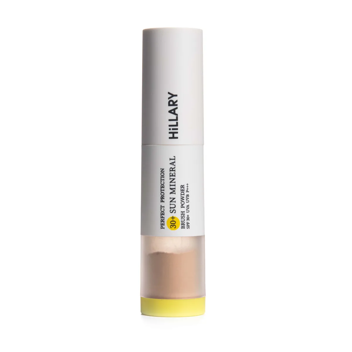 Сонцезахисна мінеральна пудра натуральна бежева з SPF 30+ Hillary Perfect Protection Sun Mineral Brush Powder