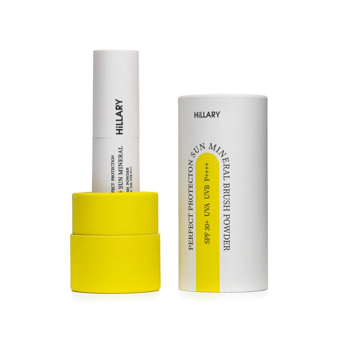Сонцезахисна мінеральна пудра натуральна бежева з SPF 30+ Hillary Perfect Protection Sun Mineral Brush Powder