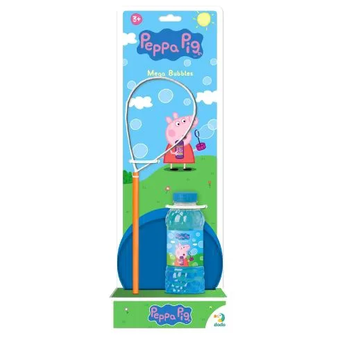 Мильні бульбашки Peppa Pig Mega Bubbles 450 мл для дітей від 3 років