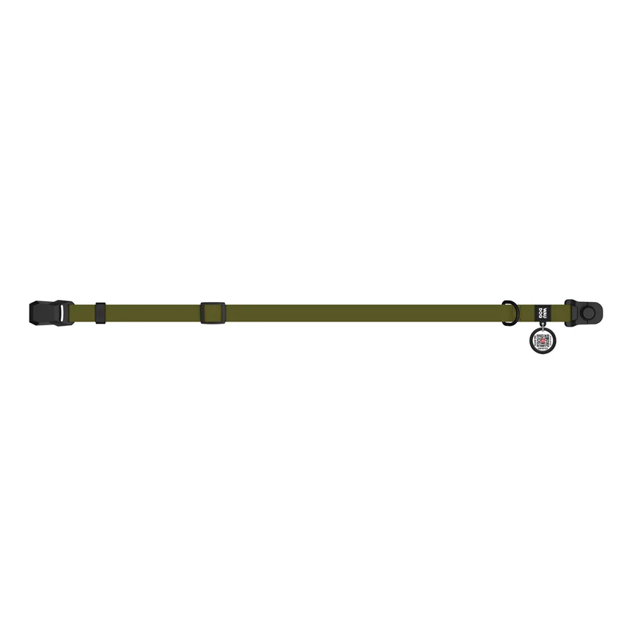 Нашийник WAUDOG Magnet 15 мм Collartex водостійкий S хакі 26-35 см
