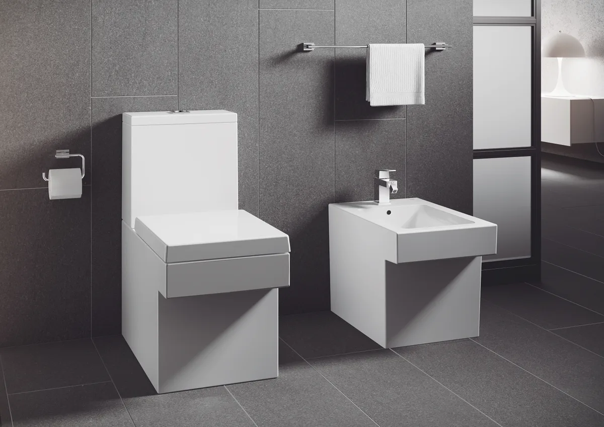 Тримач для туалетного паперу Grohe метал 98х138х60 мм сталевий глянцевий
