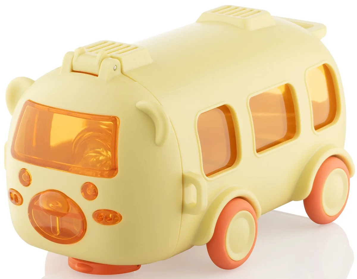 Пляшка для напоїв ARDESTO Bear Bus 500 мл, пластиковий, жовтий.