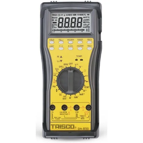 Цифровий мультиметр TRISCO DA-830 протиударний 3 в 1 пластик чорний