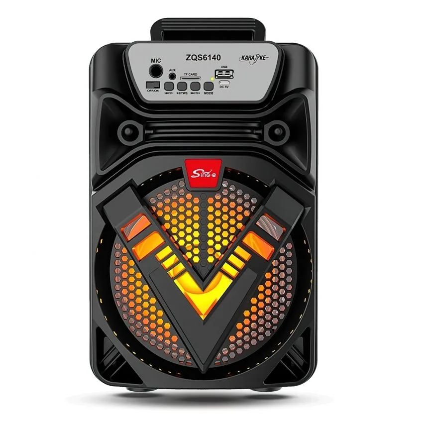 Портативна колонка Bluetooth 12W чорна 187х185х285 мм