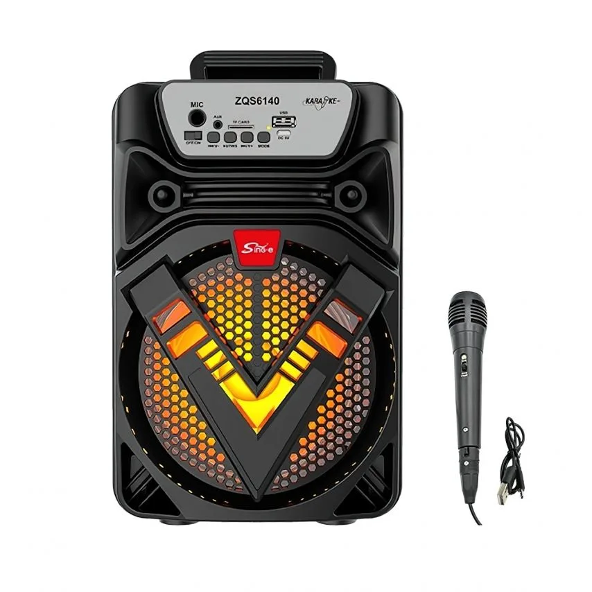 Портативна колонка Bluetooth 12W чорна 187х185х285 мм