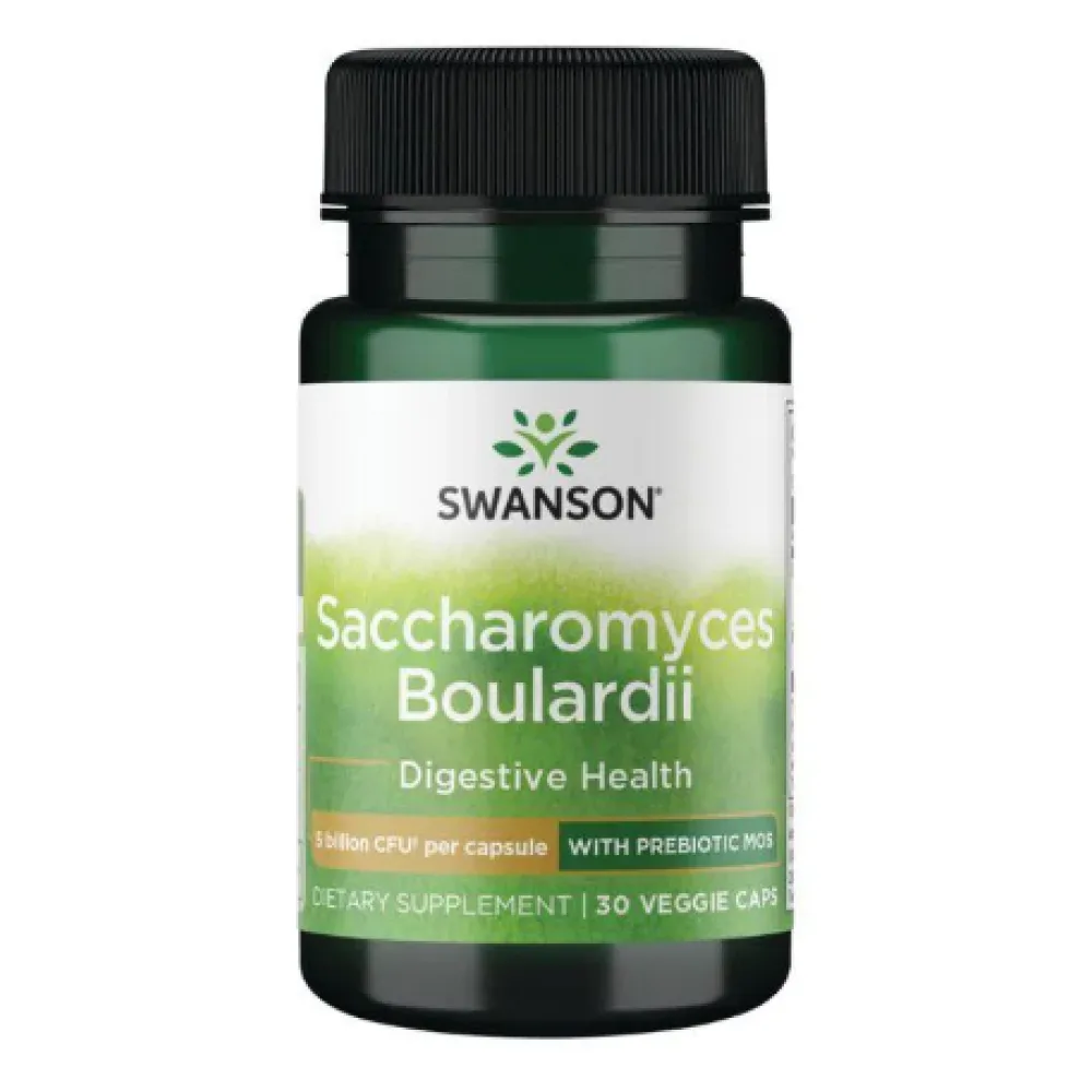 Swanson Saccharomyces Boulardii 30 рослинних капсул для здоров'я кишечника