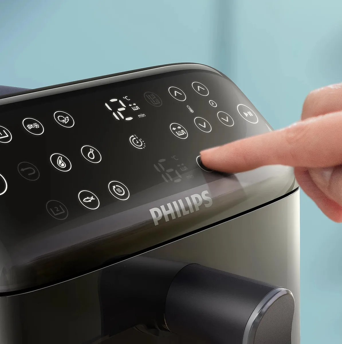 Мультипіч Philips пластик 10л чорна 2300Вт сенсорне управління 6 програм