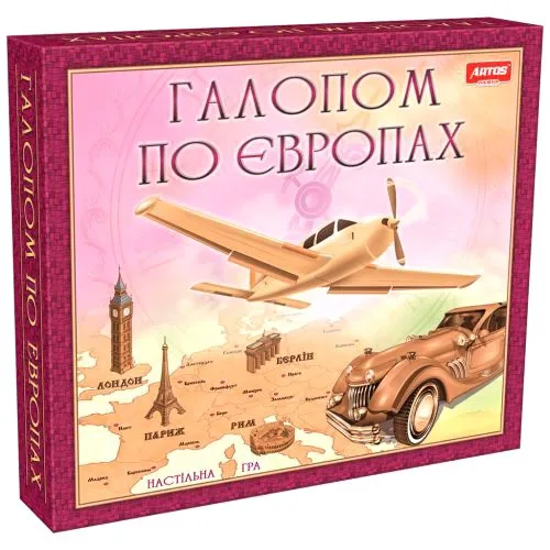 Настільна гра Artos Галопом по Європі розвиваюча для всієї родини