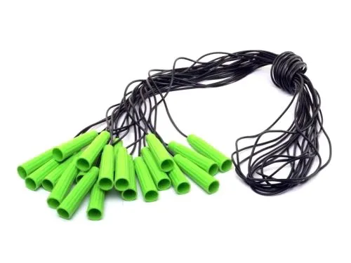 Скакалка M-toys гумова 2,4 м чорна для кардіотренувань 10 штук
