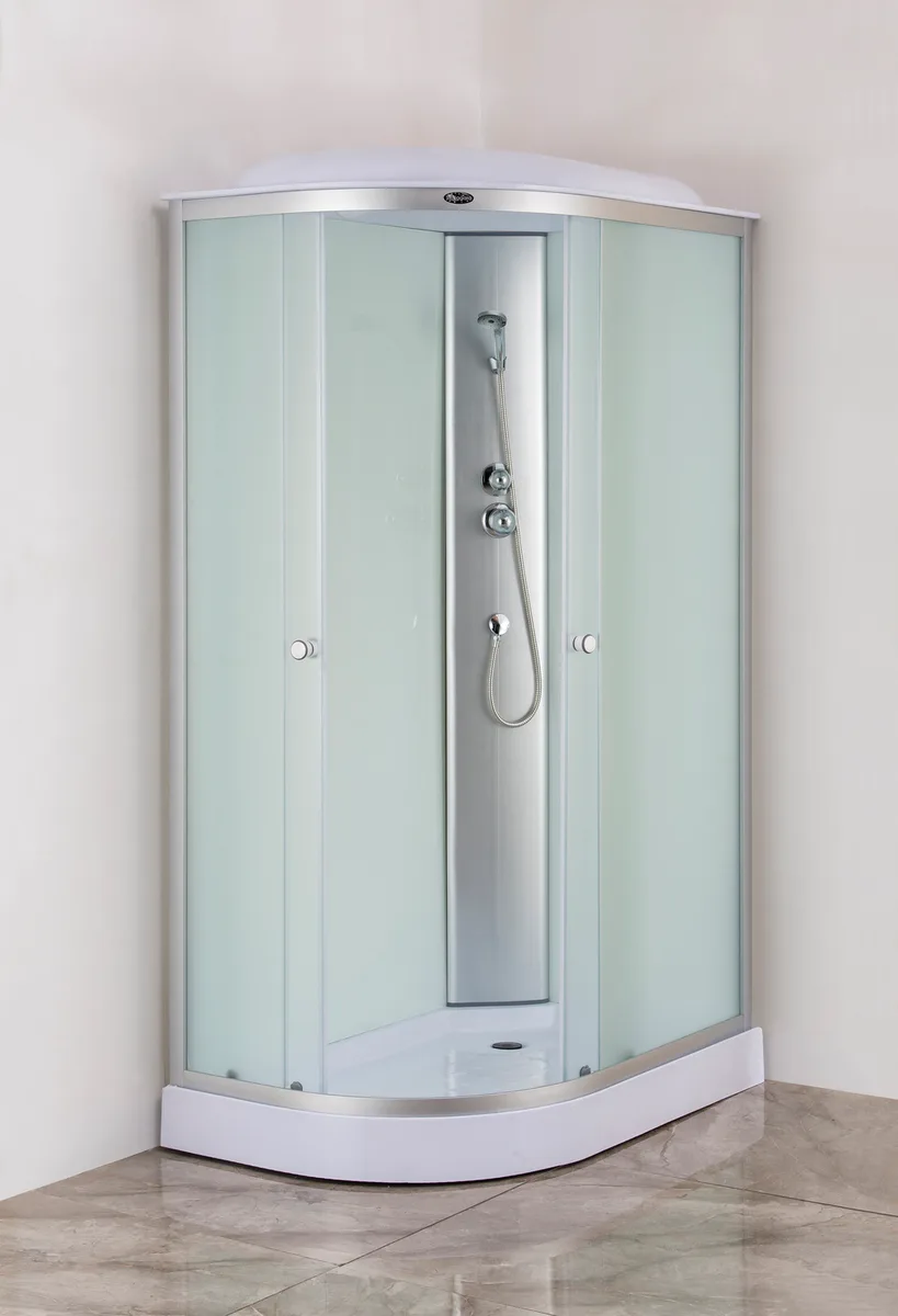 Бокс душевой Mixxus SB02-120x80x215 Раздвижной ABS пластик 120x80 см Сатин