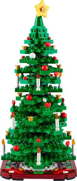 Конструктор LEGO Icons Новогодняя елка 784 детали Пластик 19х35х9 см Зеленая