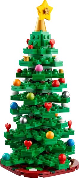 Конструктор LEGO Icons Новогодняя елка 784 детали Пластик 19х35х9 см Зеленая