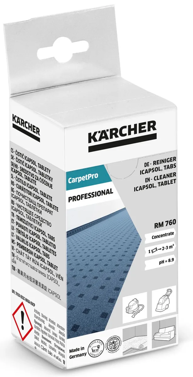 Засіб для чищення у таблетках Karcher RM 760 CarpetPro iCapsol для миючих пилососів для килимів і меблів 72x61x141 0.3 кг