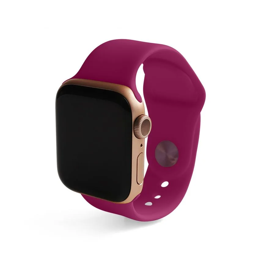 Ремінець Apple силіконовий 38-40 мм S/M фуксія