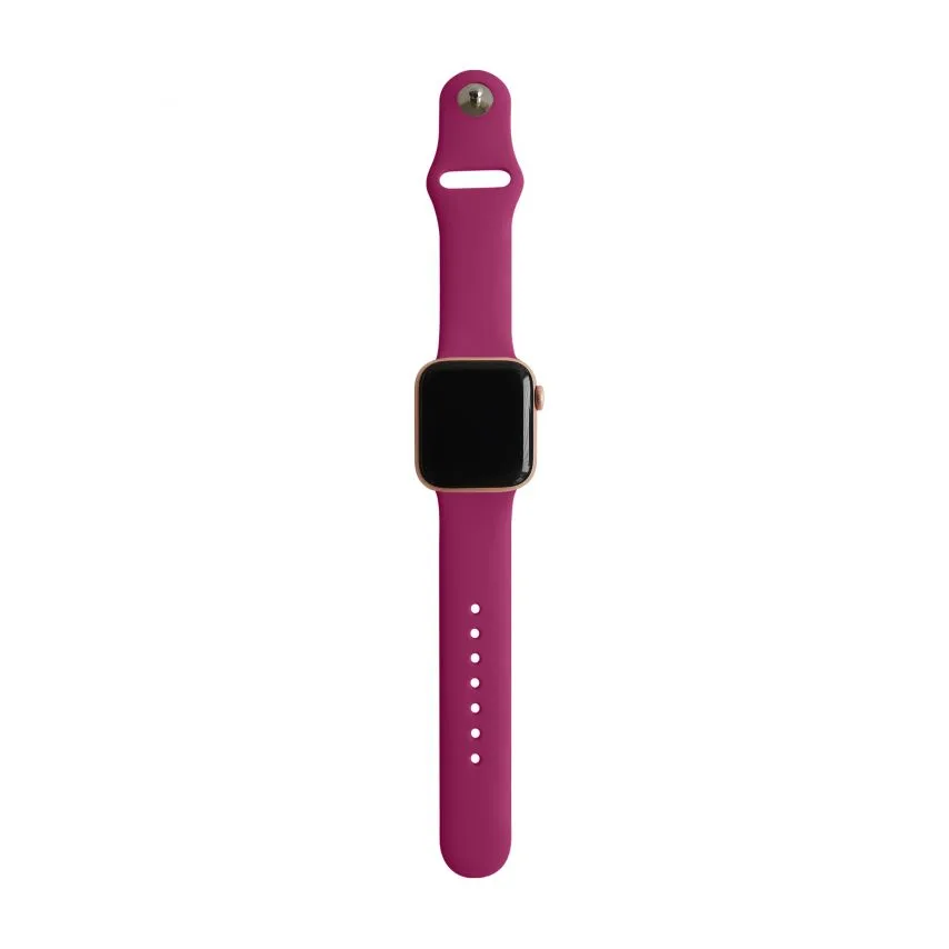 Ремешок Apple силиконовый 38-40 мм S/M фуксия